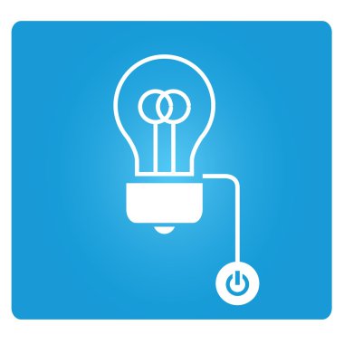 İş konsepti. Ampul vektör Illustration 