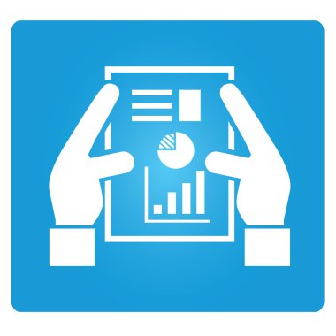 Web simgesi. Grafikli ellerin vektör çizimi