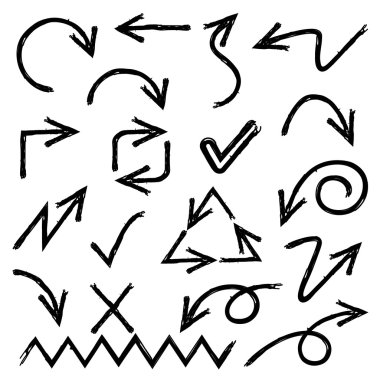 okların vektör illüstrasyonu, set