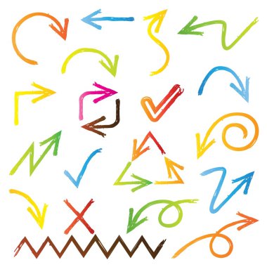 okların vektör illüstrasyonu, set