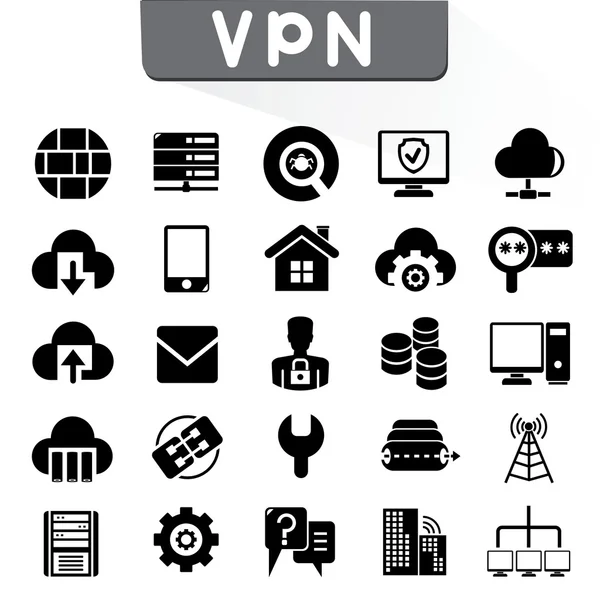 Vpn 的矢量插图 — 图库矢量图片