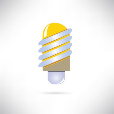 Web simgesi. Ampul vektör illüstrasyon