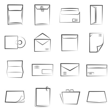 Web simgeler kümesi. vektör çizim 