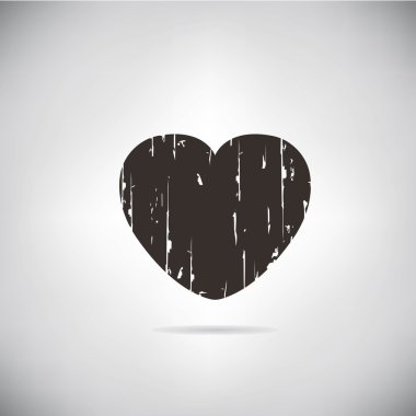 Web simgesi. Kalbin vektör illüstrasyonu