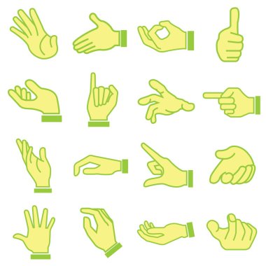 El Icons set, yeşil renk teması