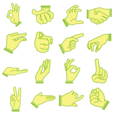 El Icons set, yeşil renk teması