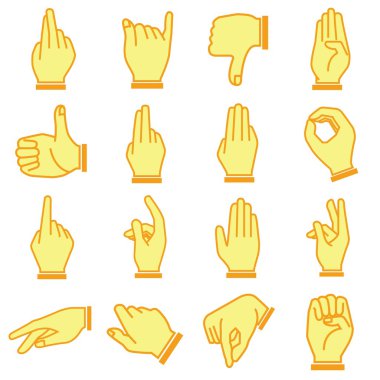 El Icons set, karikatür tarzı