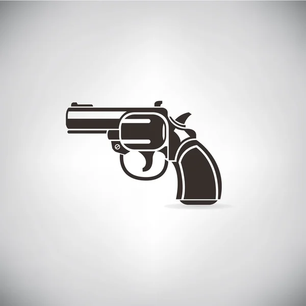 Icono Web Ilustración Vectorial Pistola — Vector de stock
