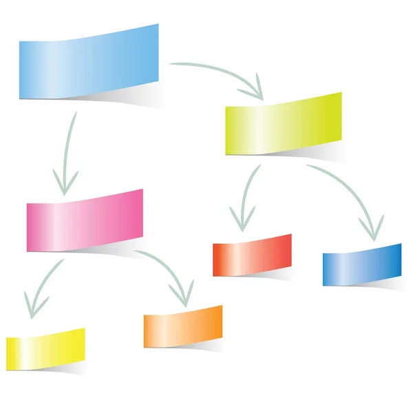 Vector Illustratie Van Diagram Sjabloon — Stockvector