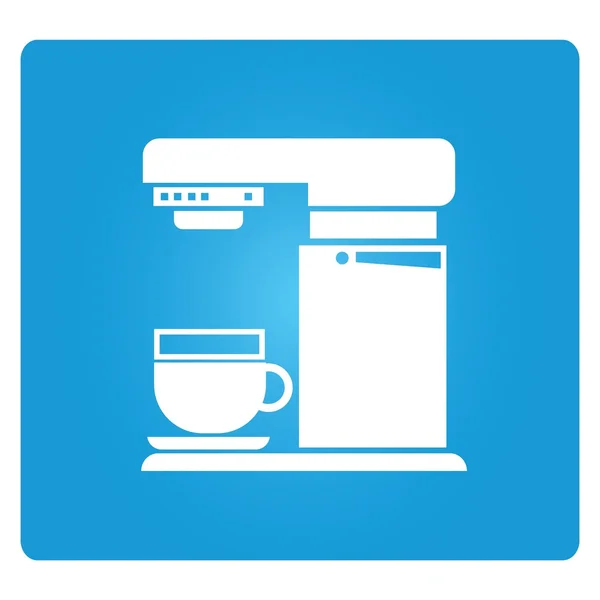 Coffee Machine Web Icon Vector Illustration — Stock Vector