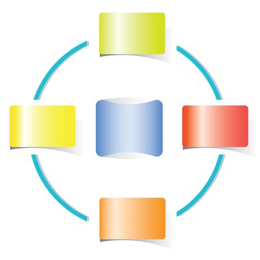 renkli infografik vektör illüstrasyon 