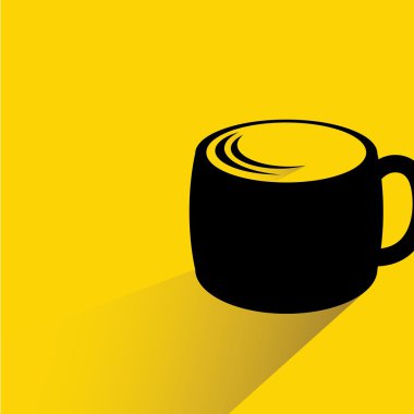 Web simgesi. Fincan Vektör illüstrasyon