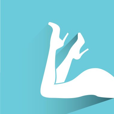 Web simgesi. Bacakların vektör çizimi