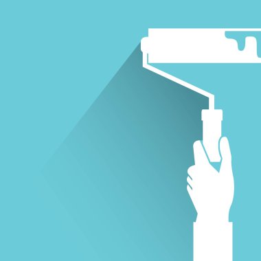 web simgesi, araç ile el vektör illüstrasyon