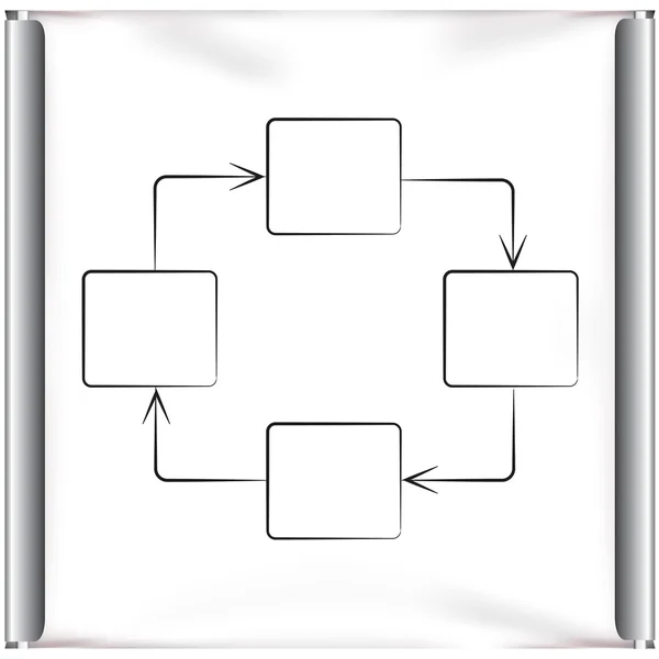 Vector Ilustración Diagrama Plantilla — Archivo Imágenes Vectoriales