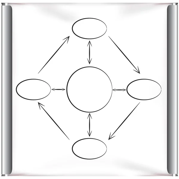 Vector Ilustración Diagrama Plantilla — Archivo Imágenes Vectoriales