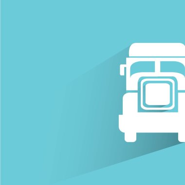 web simgesi, kamyon vektör illüstrasyon