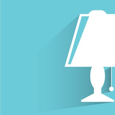 Web simgesi. Lambanın vektör çizimi