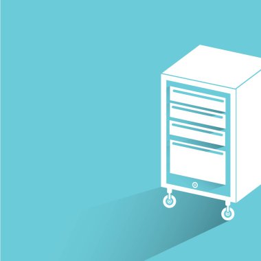 Web simgesi. Mobilya vektör illüstrasyon