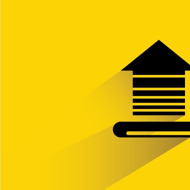 Web simgesi. Yüklemenin vektör çizimi