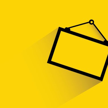 İş konsepti. İşaret tahtasının vektör çizimi