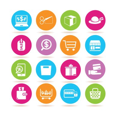 Web simgeler kümesi. vektör çizim 