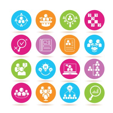 Web simgeler kümesi. vektör çizim          