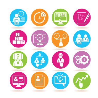 Web simgeler kümesi. vektör çizim          