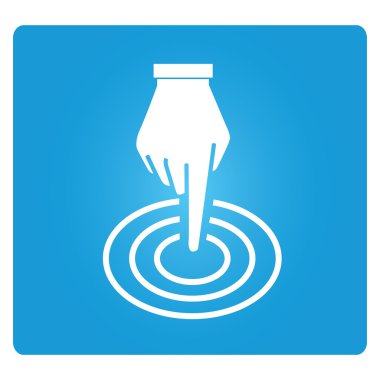 el dokunma vektör illüstrasyon