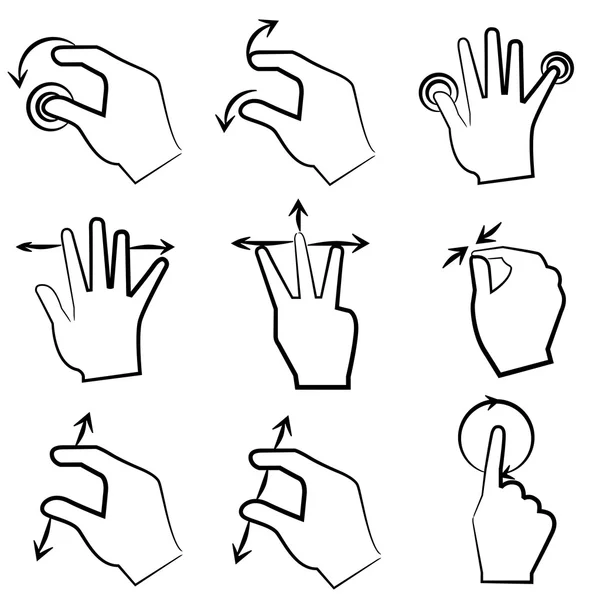 Setul Icoane Web Ilustrație Vectorială — Vector de stoc