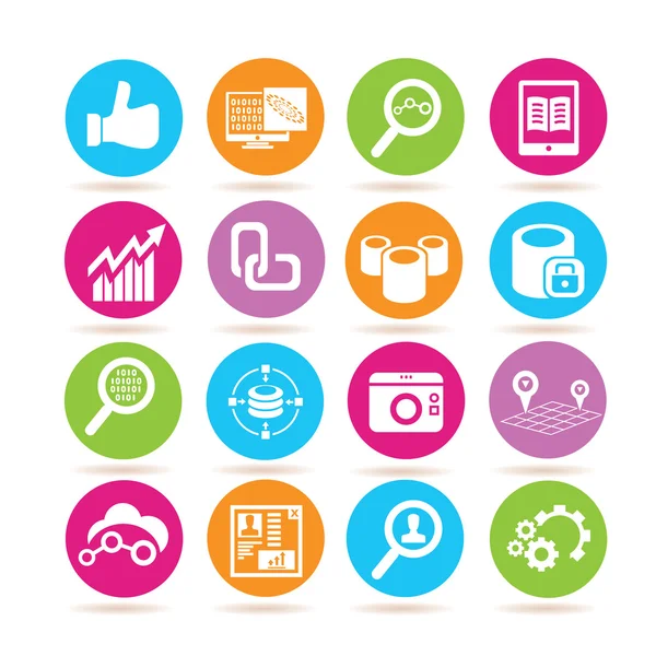 Web simgeler kümesi. vektör çizim 