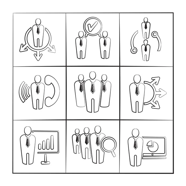 Icônes Web Réglées Illustration Vectorielle — Image vectorielle