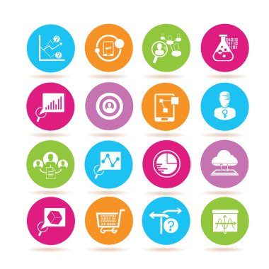 simgelerin vektör illüstrasyonu