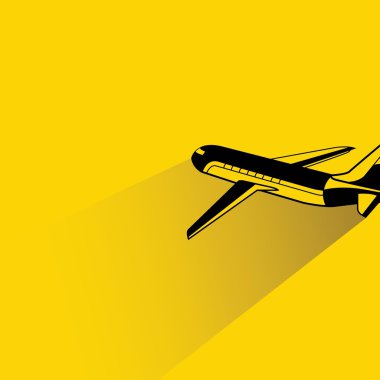 Uçağın vektör illüstrasyonu