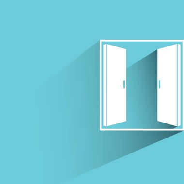 Kapının vektör illüstrasyonu