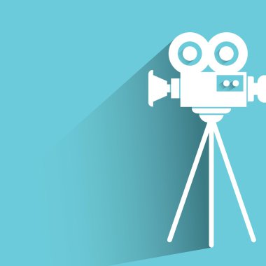 sinema kamera vektör illüstrasyon