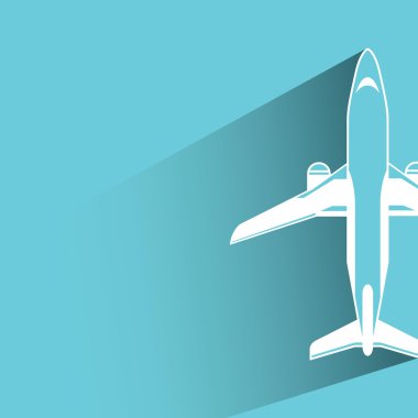 Uçağın vektör illüstrasyonu