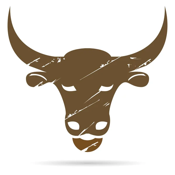 Vector Illustration Bull — Stock Vector