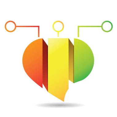 renkli diyagramvektör illüstrasyon