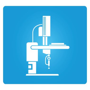 mikroskobun vektör illüstrasyonu