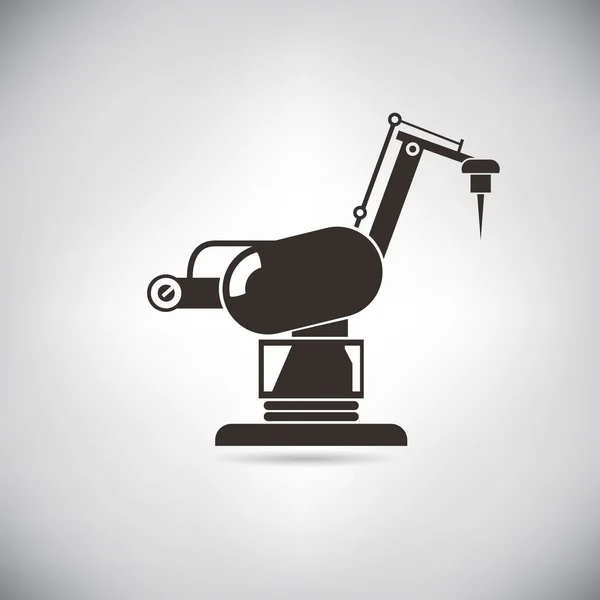 Εικονίδιο Του Ρομποτικού Βραχίονα Βιομηχανικά Ρομπότ — Διανυσματικό Αρχείο