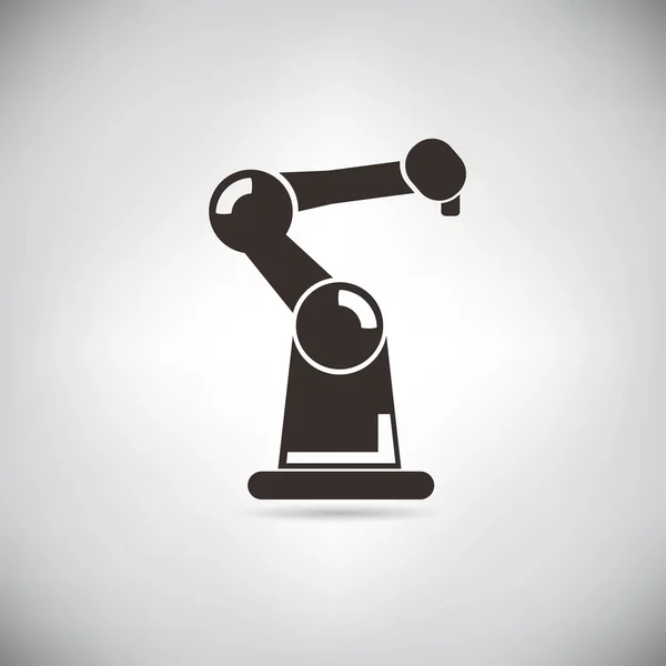 Εικονίδιο Του Ρομποτικού Βραχίονα Βιομηχανικά Ρομπότ — Διανυσματικό Αρχείο