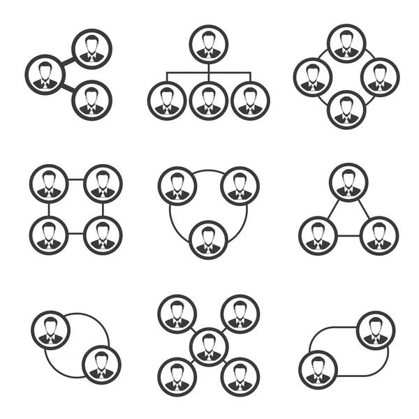 sosyal ağ, insanlar ağ simgeleri