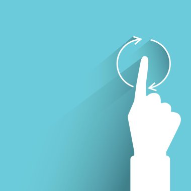 el dokunma vektör illüstrasyon