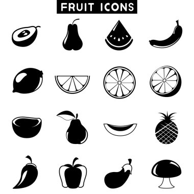 taze meyve koleksiyonu simgeleri 