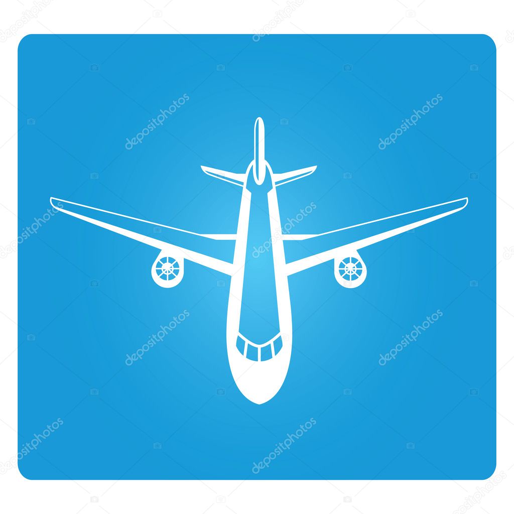 airport signage, plane sign in blue background