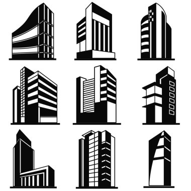 seto 9 siluet kule simgeler oluşturma