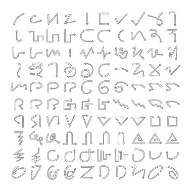 Ok simgelerinin vektör kümesi