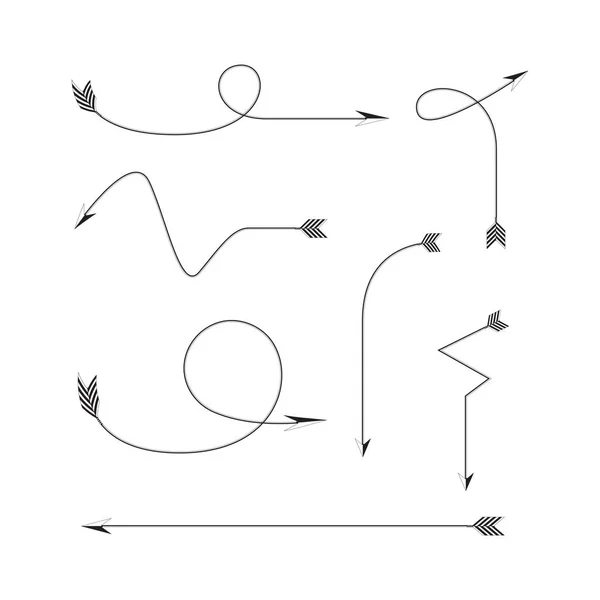 矢と弓のベクトルセット — ストックベクタ