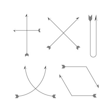 Oklar ve yay vektörü ayarlandı